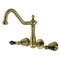 Kingston Brass KS1023PKL Wall Mount Roman Tub Faucet, Antique Brass KS1023PKL - alternate 1